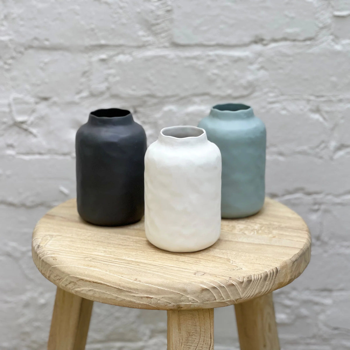 Flax Vue Vase 14 cm Charcoal