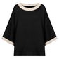 Maris Relaxed Splice Top One Size - Black / Tusk