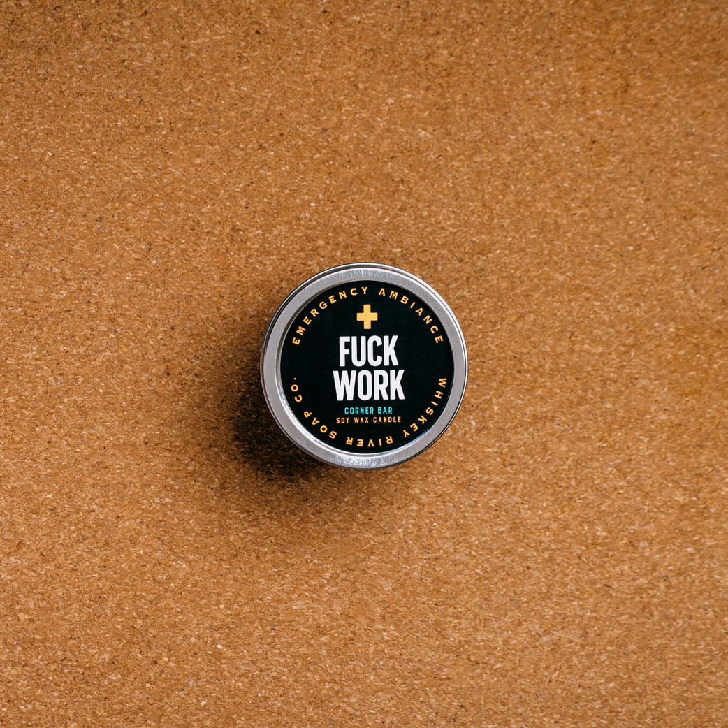 Fuck Work Emergency Ambiance Travel Candle