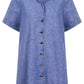 Dusk Denim Shirt Dress - Denim