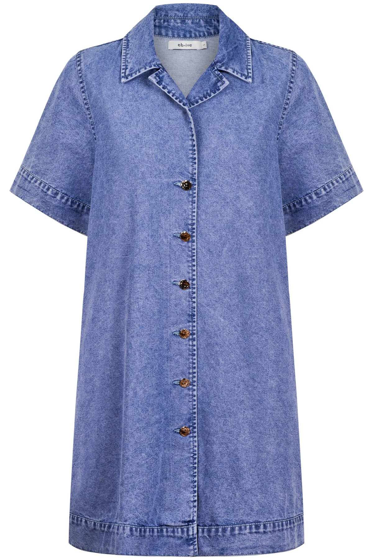 Dusk Denim Shirt Dress - Denim