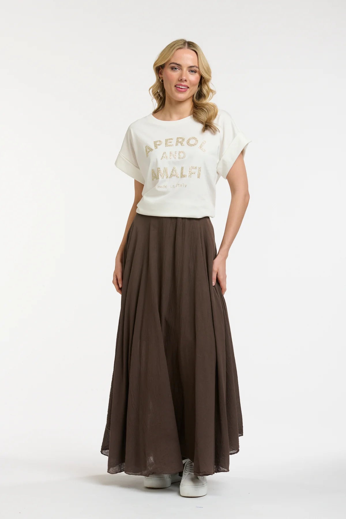 Glitter Aperol Tee - Gold - One Size