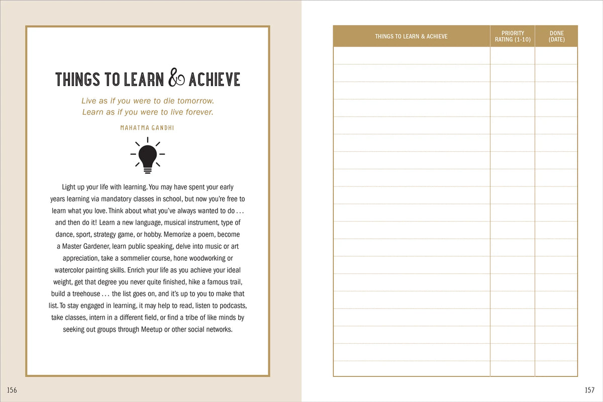 My Bucket List Journal