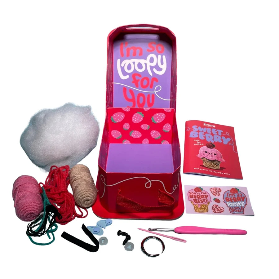 Loopy Crochet Book & Kit - Sweet Berry