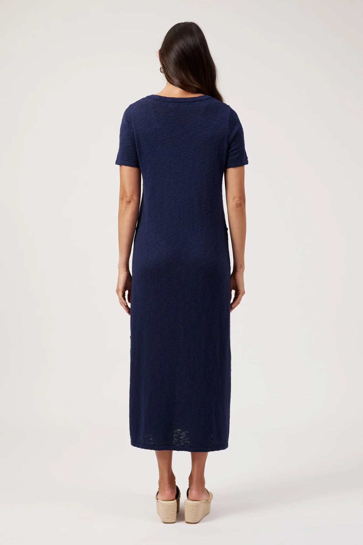 Olympus Applique Dress - Navy