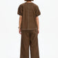 Bishop Sleeve Contrast Top