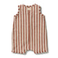 Cherry Cola Stripe Organic Terry Growsuit
