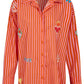 Mykonos Embroidered Stripe Shirt - Pink
