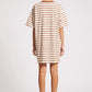 Paloma Striped Dress - Dune/White