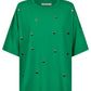 Elba Heart Embellished Tshirt - Green