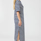 Studio Stripe Tshirt Dress - Indigo