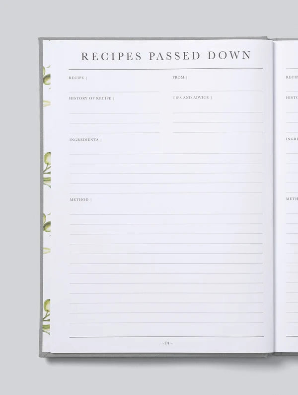 Recipes Passed Down - Wine