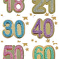 40 Birthday Brooch (Silver / Pink)