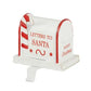 Santa Mail Stocking Holder Metal  13x11cm