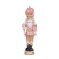 46 cm Led Pink And Champagne Nutcracker With Candy Cane