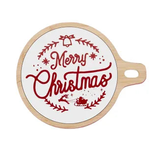 Merry Christmas Serving Tray Platter 27x22cm