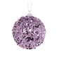 Lilac Glitter Flake Bauble