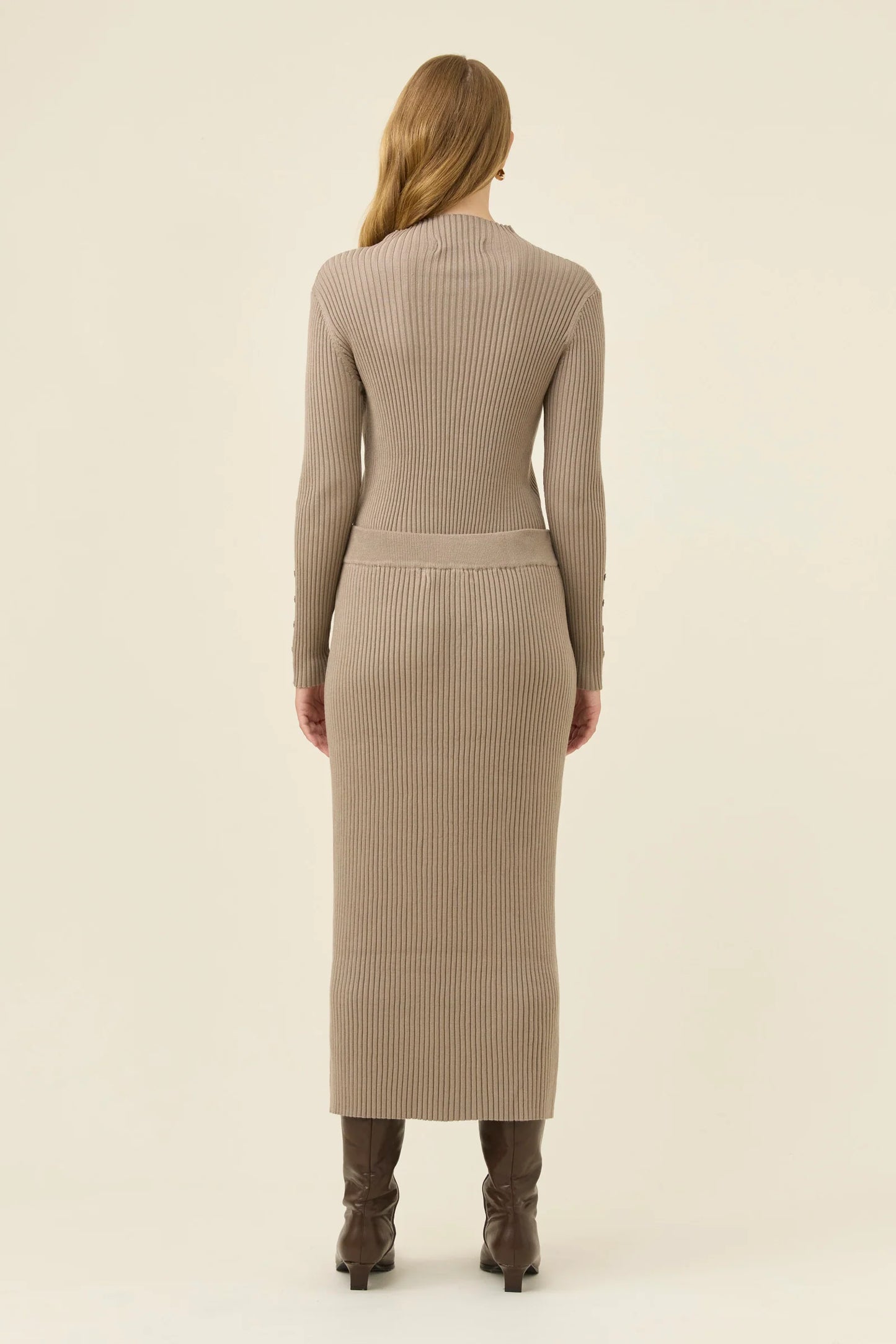 Juno Knit Skirt - Stone