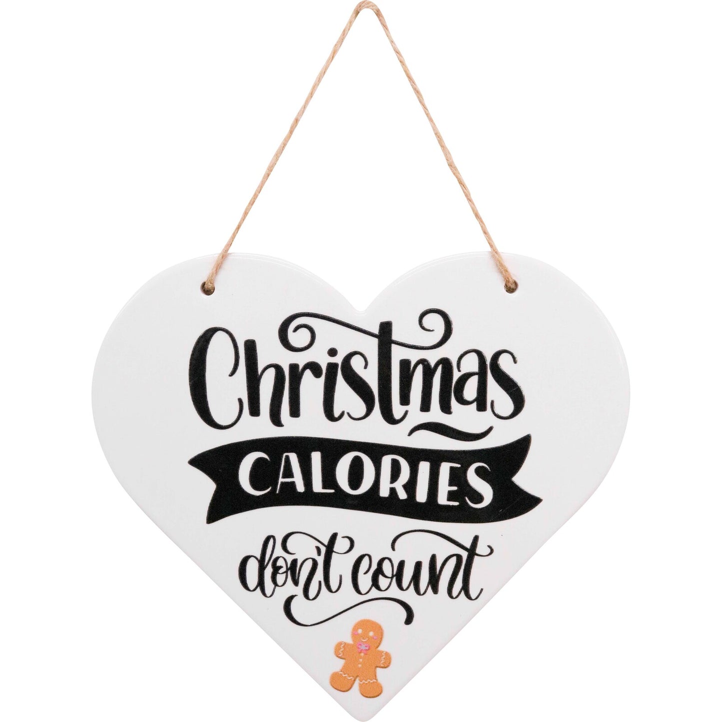 Christmas Calories Don't Count Ceramic Plaque