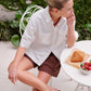 NOA SHORT SLEEVE SHIRT / FRESH ECRU