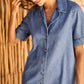 Dusk Denim Shirt Dress - Denim