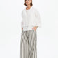 Relaxed Linen Cardi - White