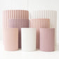 Ripple Oval Vase Snow Small