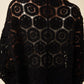 Maggie Crochet Cape - Black (One Size)