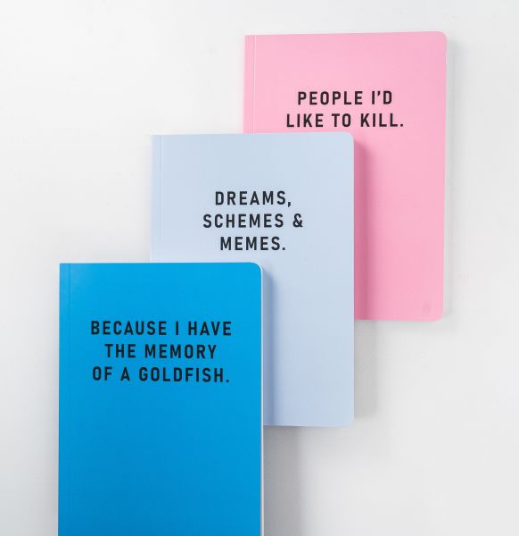 A5 Soft Cover Notebook -  Memory of a Goldfish