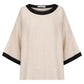 Maris Relaxed Splice Top One Size - Tusk / Black