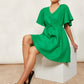 Halcyon Tie Dress Emerald