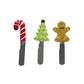 3 Piece Christmas Knifes 13x6cm