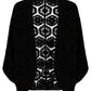 Maggie Crochet Cape - Black (One Size)