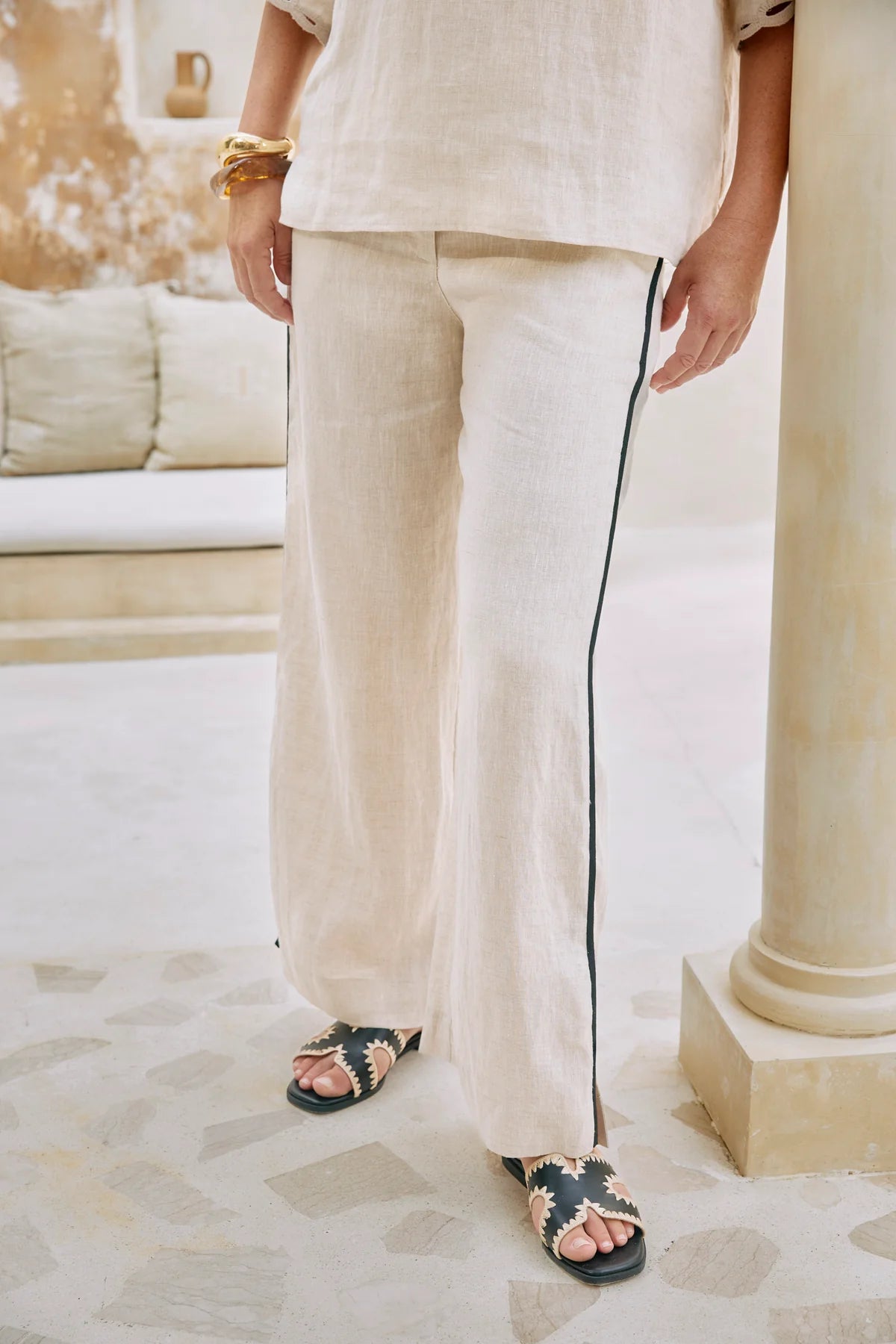Maris Splice Pant - Tusk/Black
