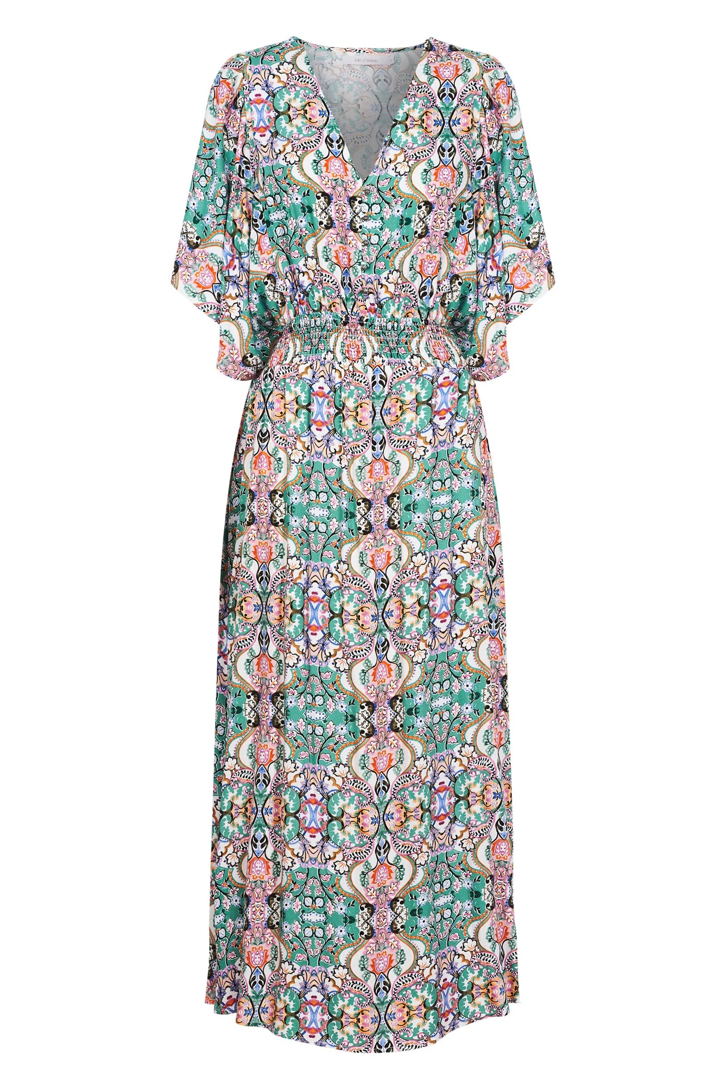 Esme Button Dress - Lotus Fleuron