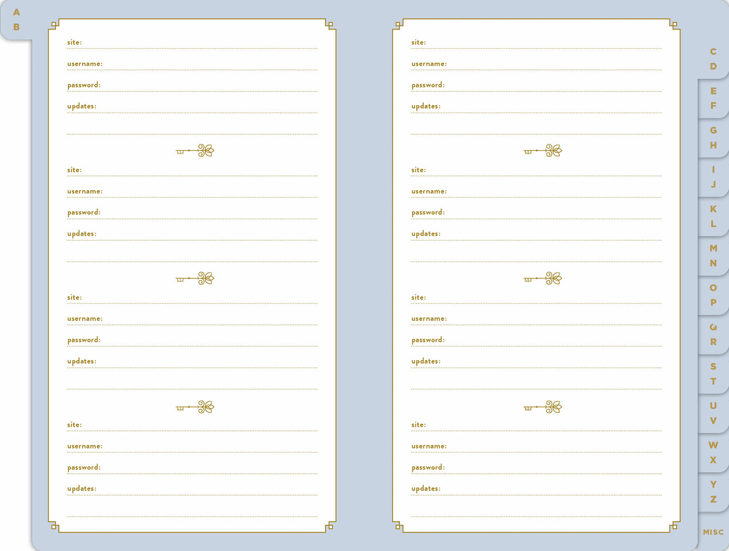 Password Keeper Journal
