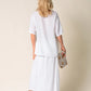 Eve Linen Skirt White