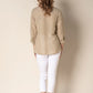 Angelina Linen Top Cream