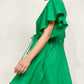 Halcyon Tie Dress Emerald