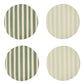 Saltara Bamboo Fibre Dinner Plates 4pcs Set Dark Green & Mint Green