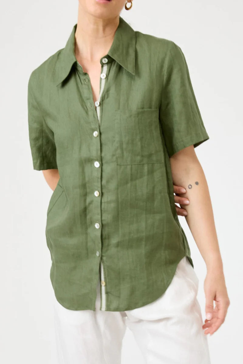Studio Short Sleeve Shirt Olive