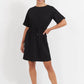 Jardin Tshirt Dress - Black