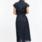 Estivo Linen Dress Navy