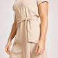 Francia Tie Dress - Stone