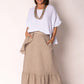 Gessica Linen Skirt Latte