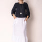 “Gessica Linen Skirt White
