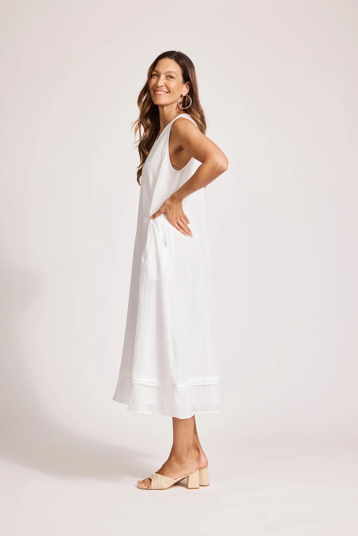 Orsula Tank Maxi Dress - White