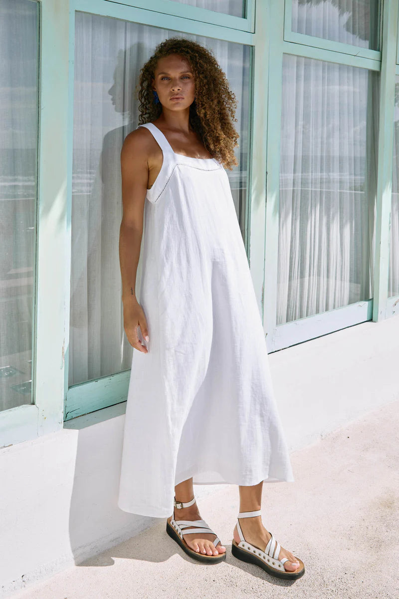 Miramar Tank Maxi Dress - White