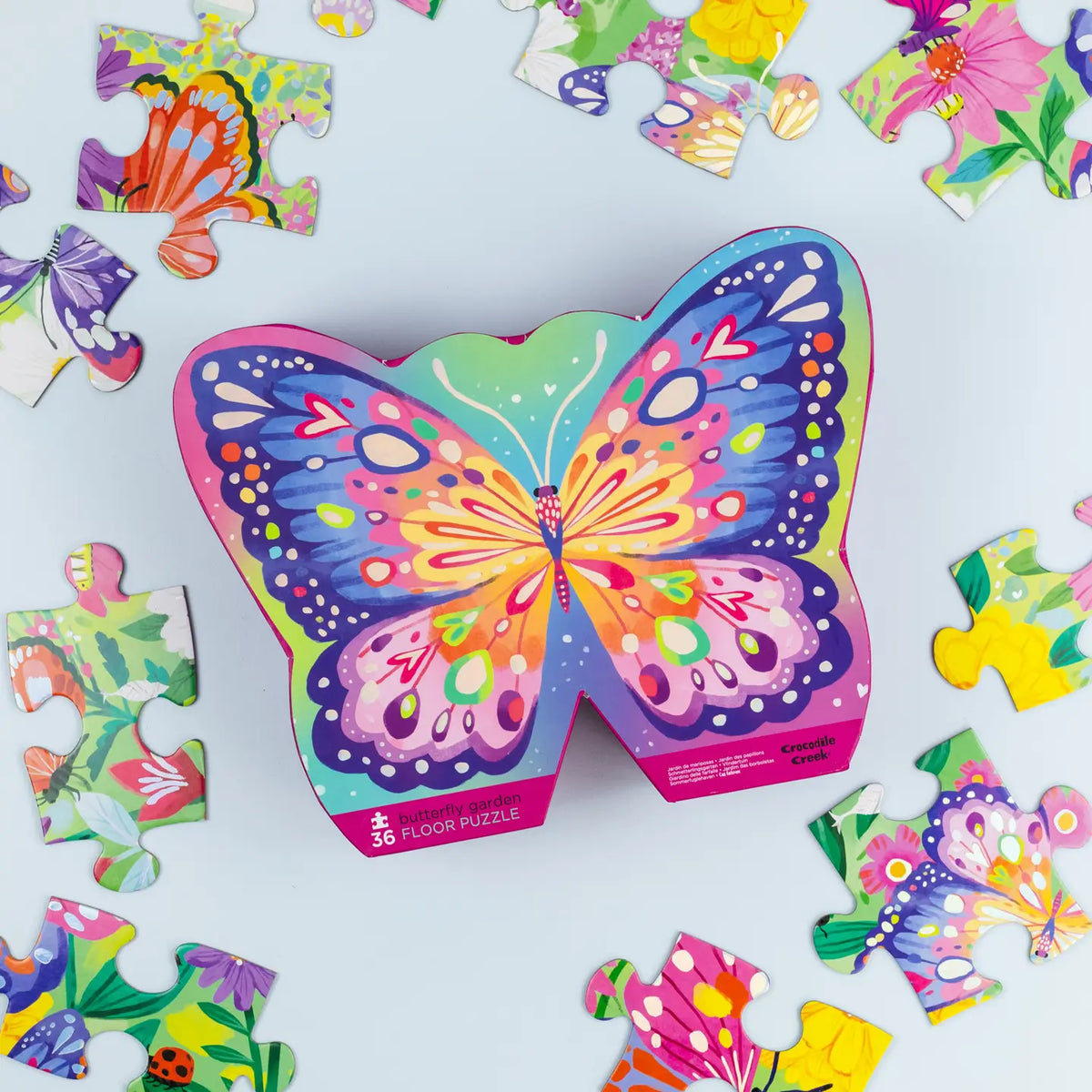 Classic Floor Puzzle 36 Pc - Butterfly Garden