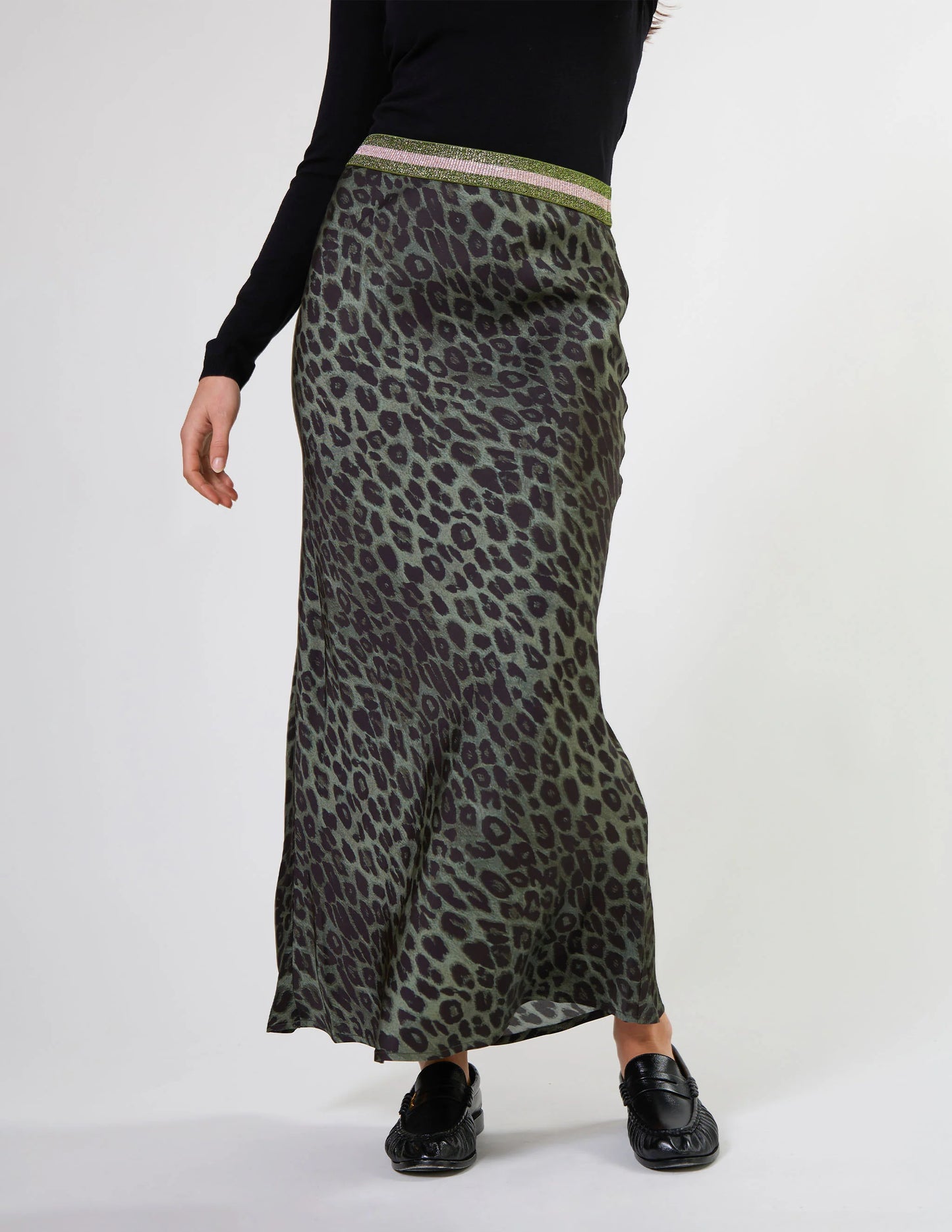 Bretta Skirt Khaki Leopard